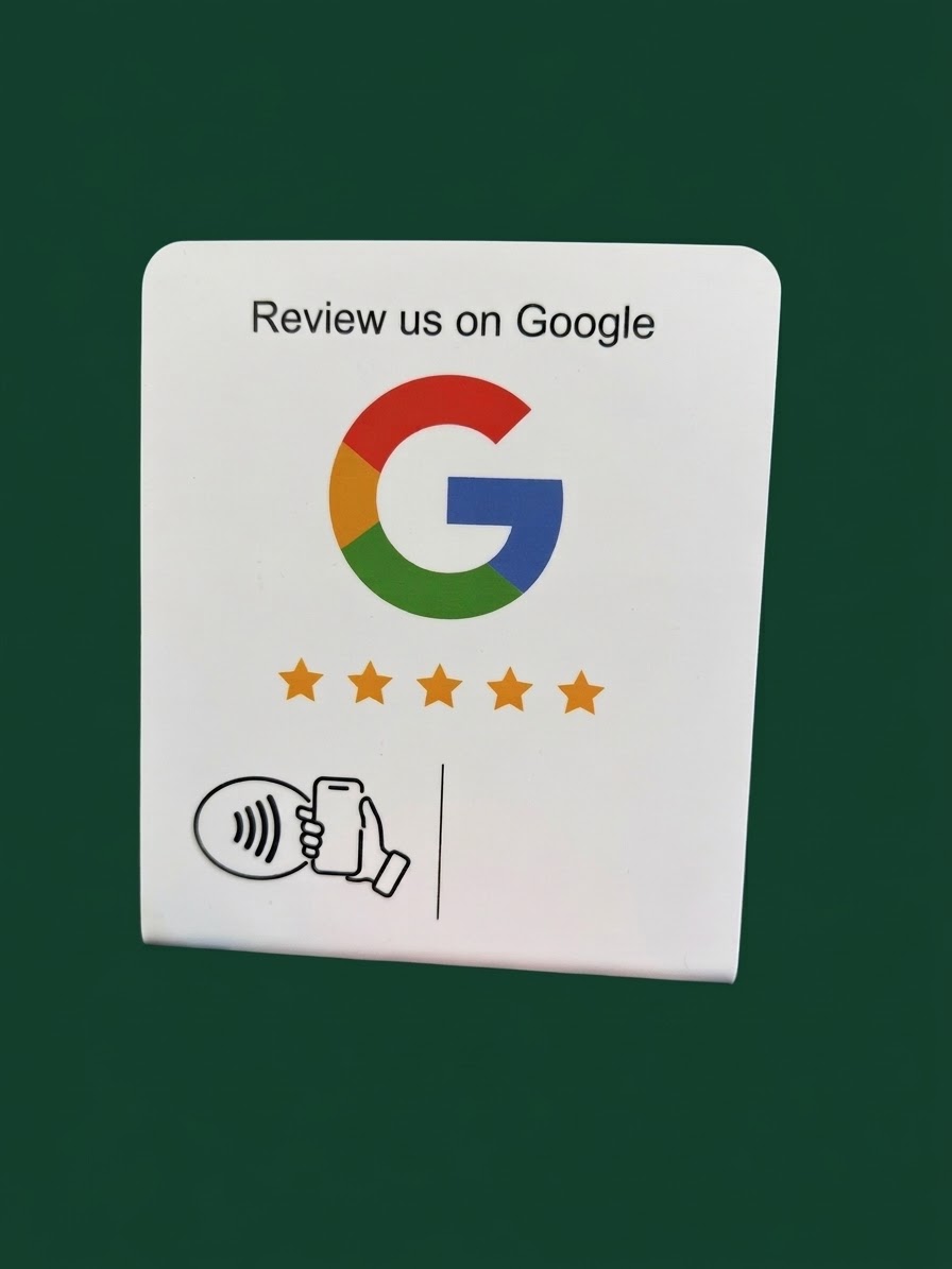 ستاند تقييم Google بتقنية NFC