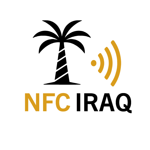 ملصق NFC أبيض